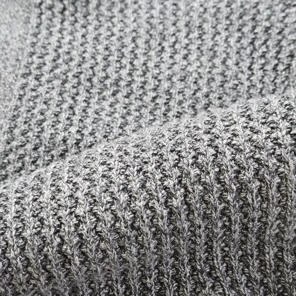 Emanuel Ungaro Sweater Mens M Gray Full Zip Sherpa Lined Mock Neck LS Pockets - Picture 13 of 16